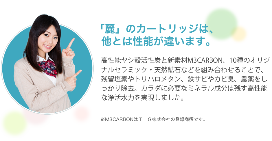 「麗」のカートリッジは、他とは性能が違います。